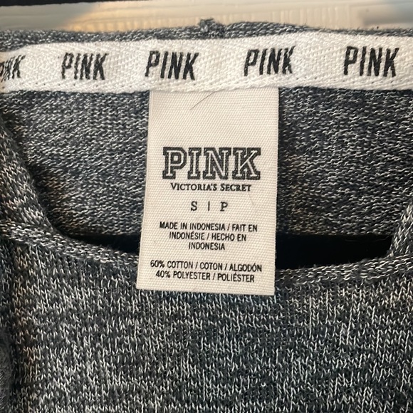 Pink Lightweight Hoodie with Raw Hem - Picture 3 of 4